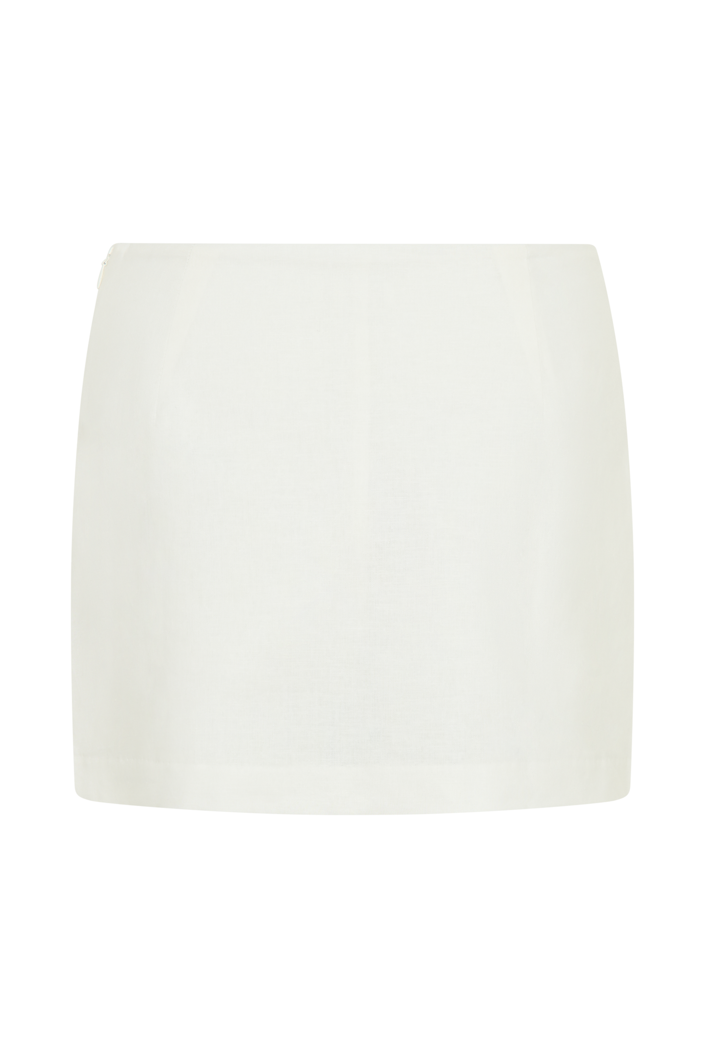 ROF Ciara Keten Mini Şort - Beyaz