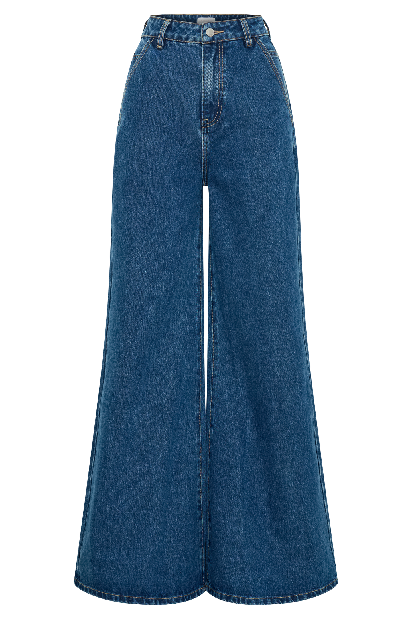 ROF Jen Geniş Paça Flare Denim Jeans - Lacivert