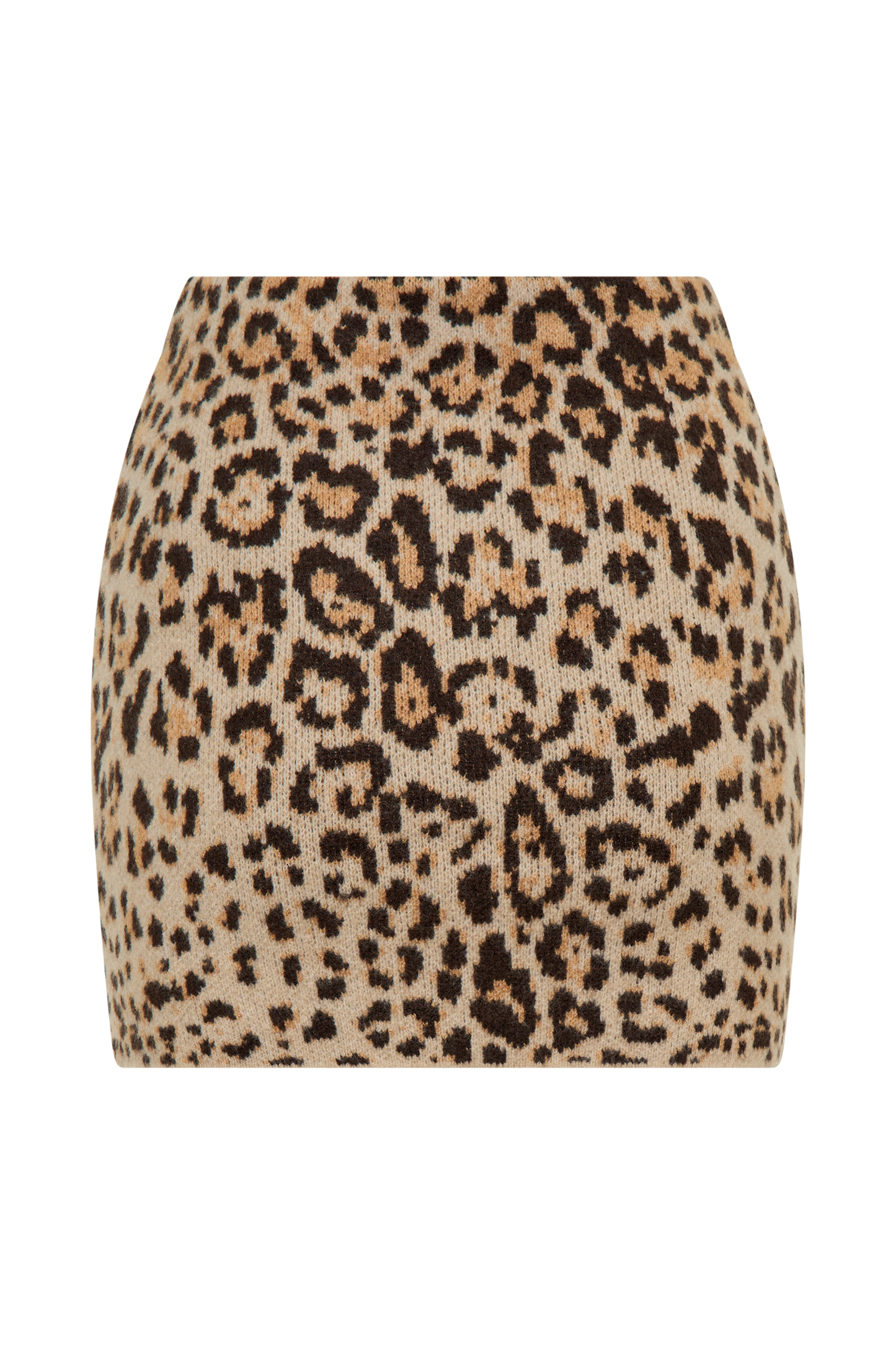 ROF Marissa Triko Mini Etek - Leopar Desenli