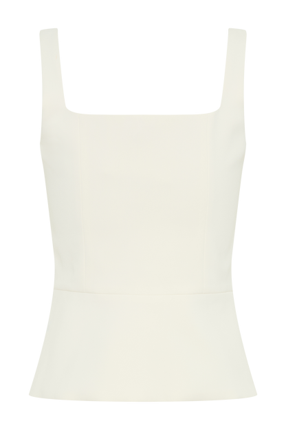 ROF Sunny Takım Elbise Peplum Üst - Fildişi
