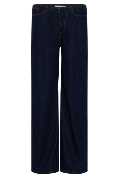 ROF Caitlin Mid Bel Denim Flare Jeans - İndigo Mavi