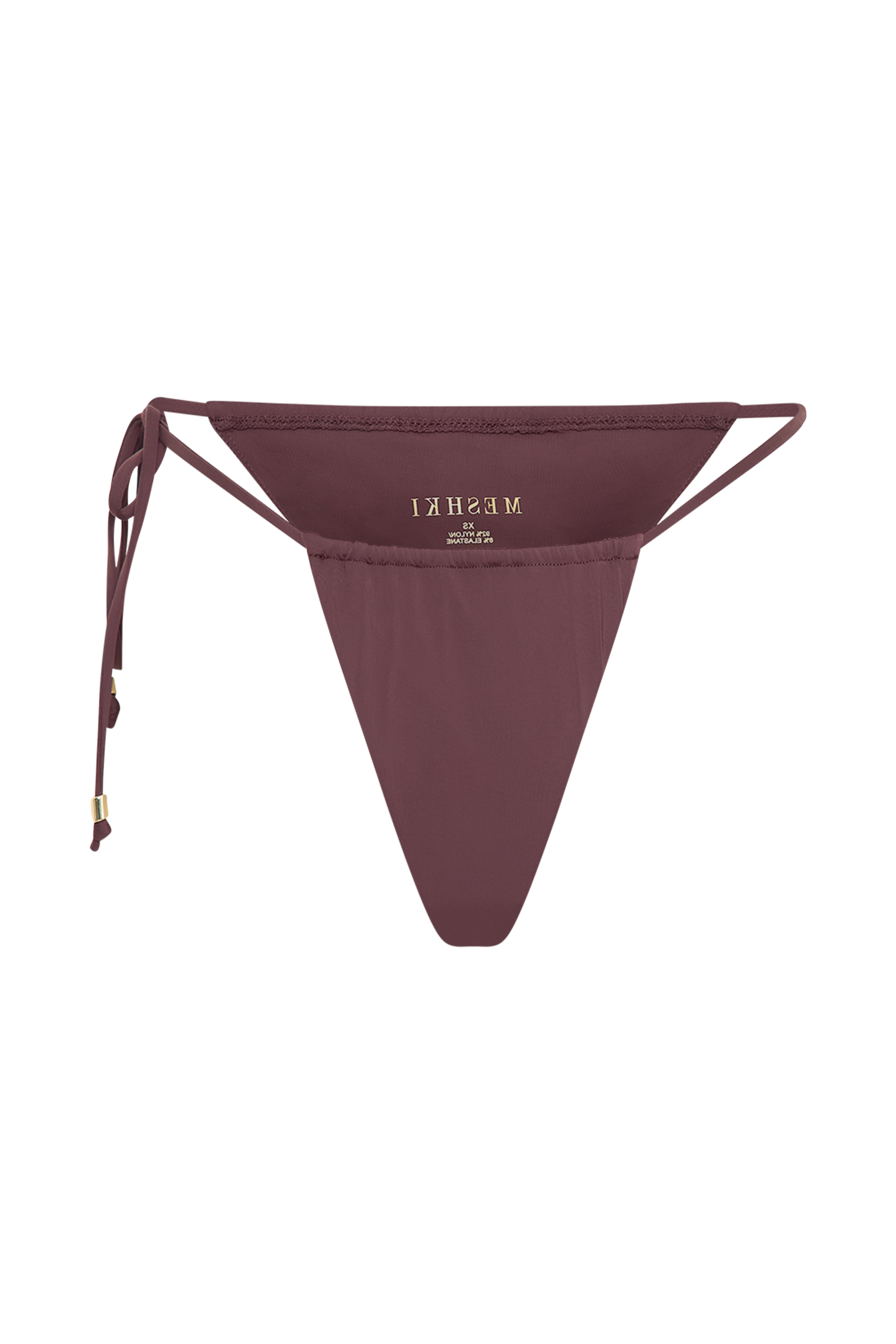 ROF Andie Dantelli String Yan Bikini Altı - Çikolata