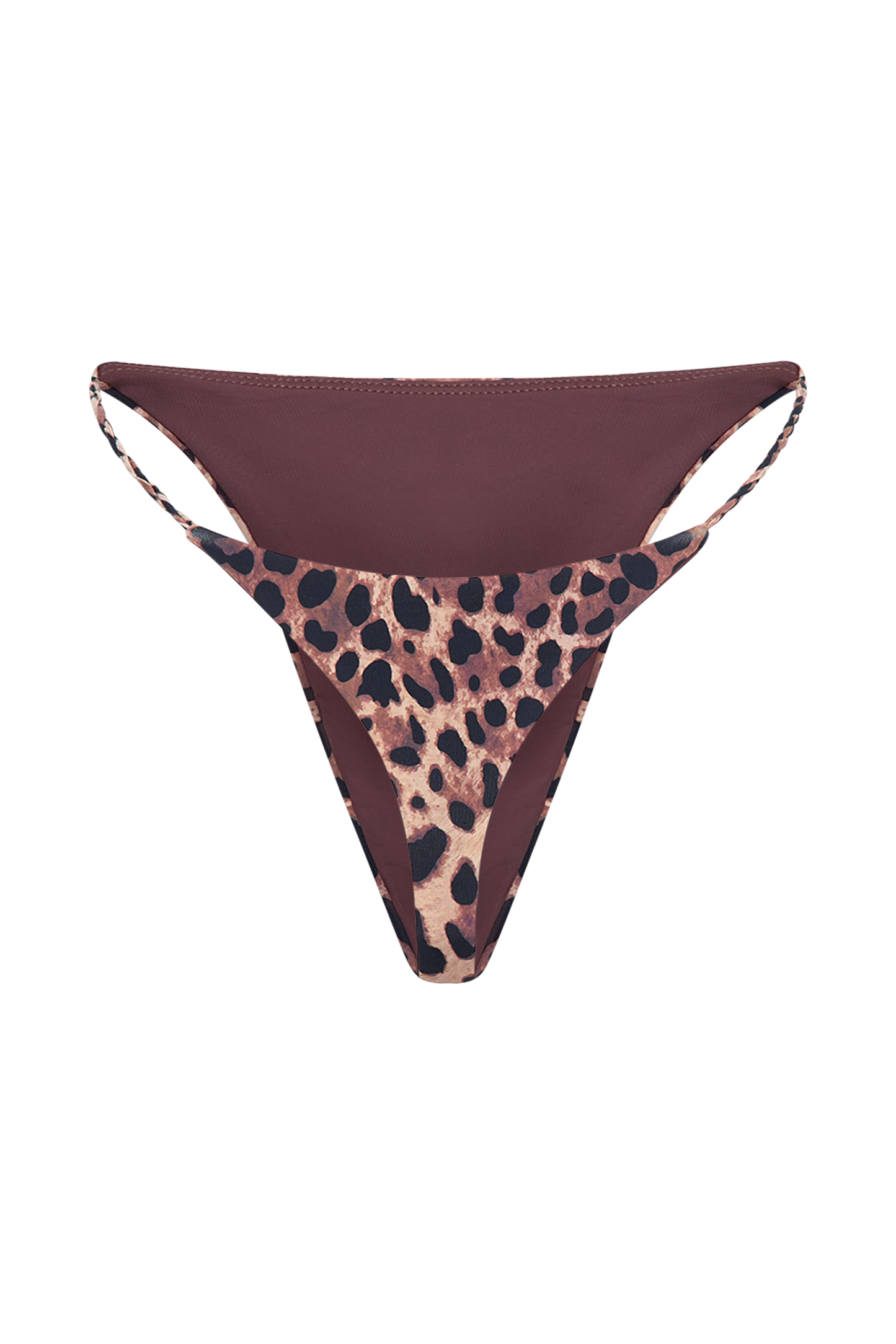 ROF Melika Örgülü Bikini Altı - Leopar Desenli