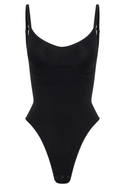 ROF Alyssa Sırtı Açık Shapewear Bodysuit - Siyah