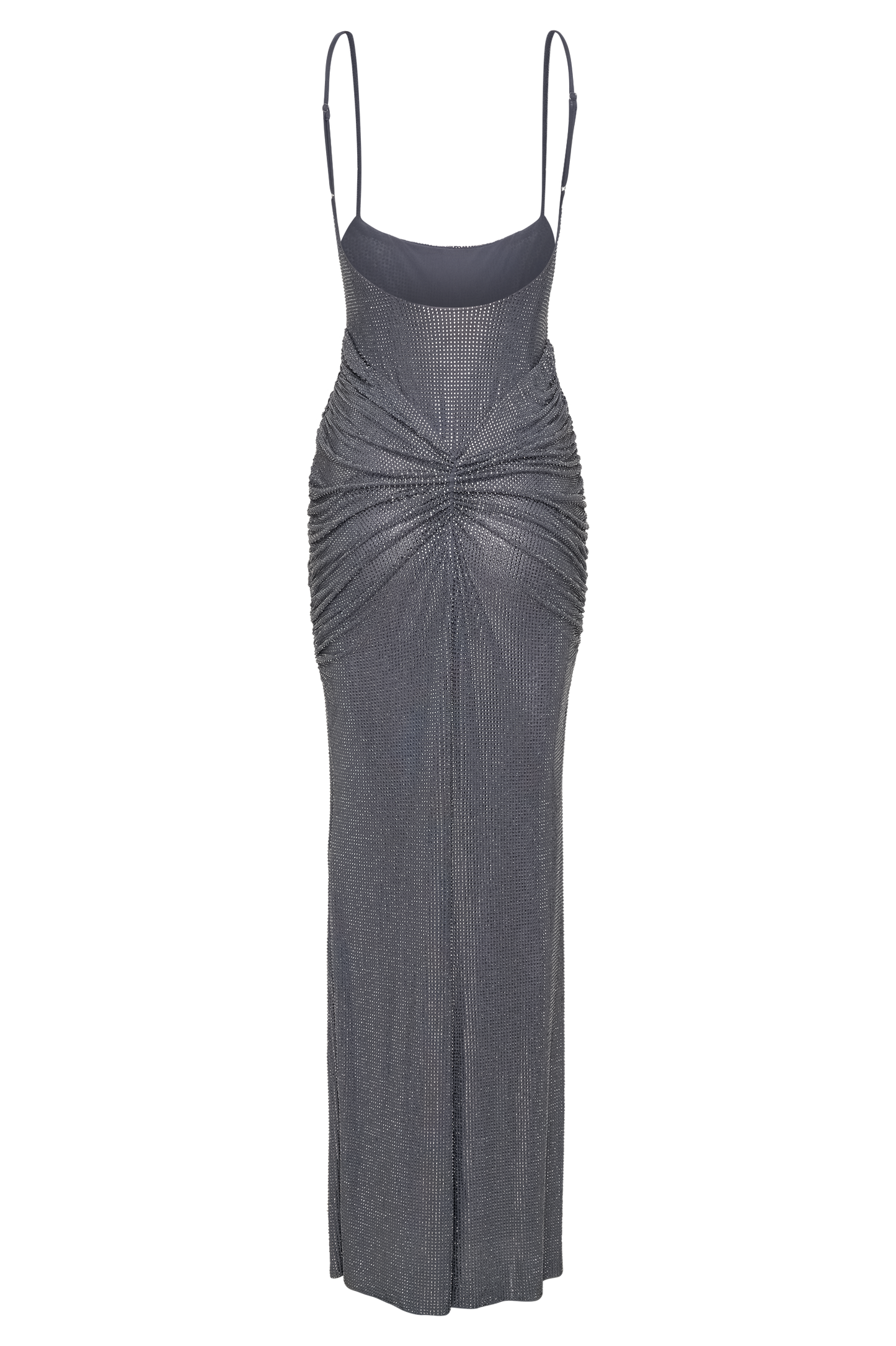 ROF Roisin Diamante Saten Maxi Elbise - Tunç