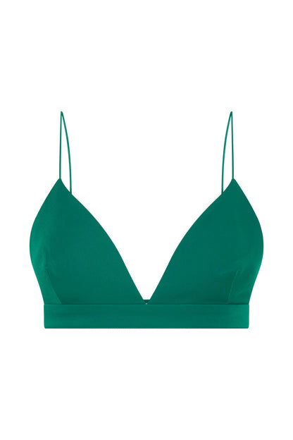 ROF Cynthia Üçgen Bralet - Şişe Yeşili