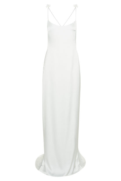 ROF Elenora Rose Elbise - Beyaz