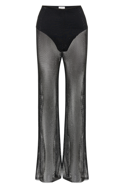 ROF Emerson Diamante File Pantolon - Siyah