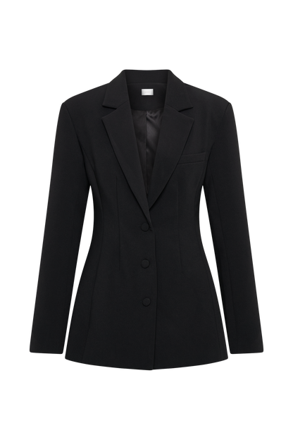 ROF Greer Kum Saati Takım Elbise Blazer - Siyah