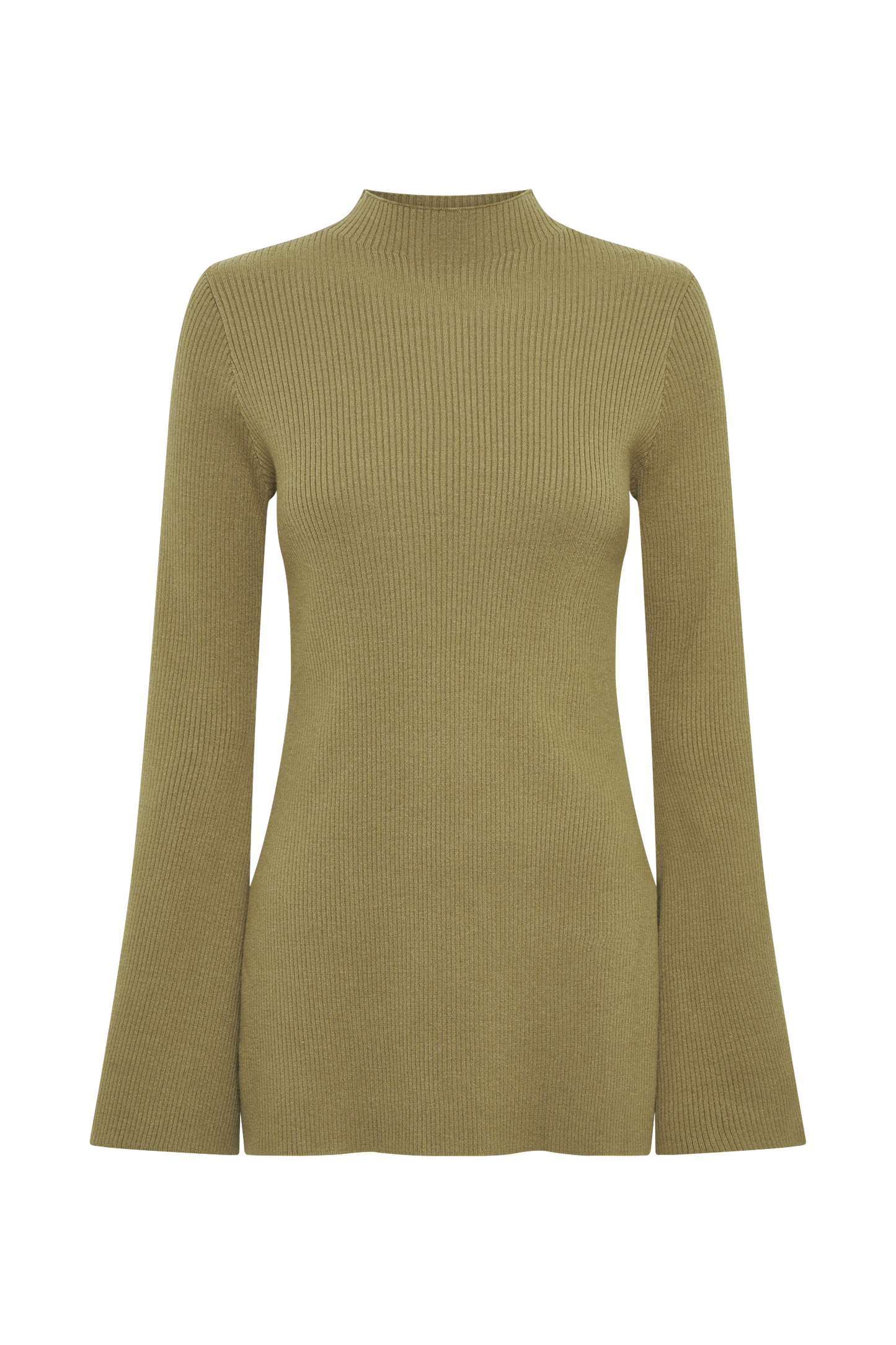 ROF Jovie Oversize Örgü Kazak - Zeytin