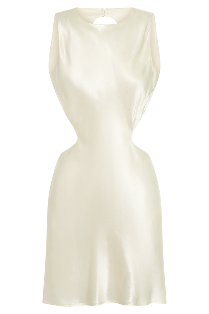 ROF Electra A-Line Mini Elbise - Fildişi