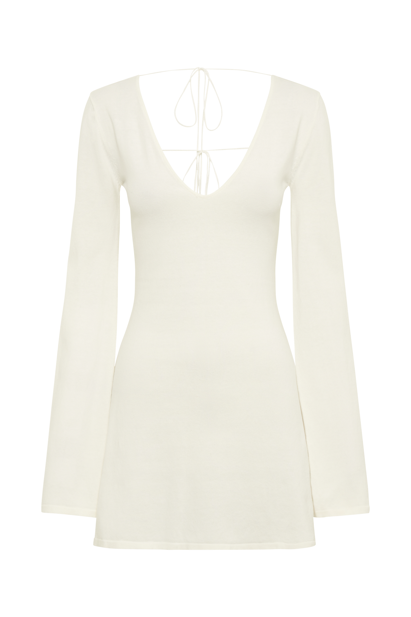 ROF Jayda Örgü Mini Elbise - Fildişi