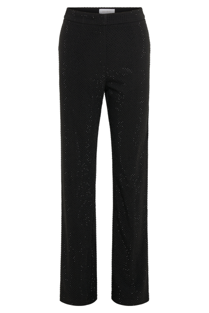 ROF Kaycee Düz Paça Diamante Pantolon - Siyah
