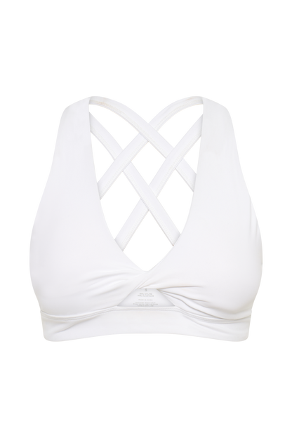 ROF Jackie Twist Crop Top - Beyaz