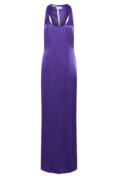 ROF Jacquelyn Racerback Maxi Elbise - Koyu Mor