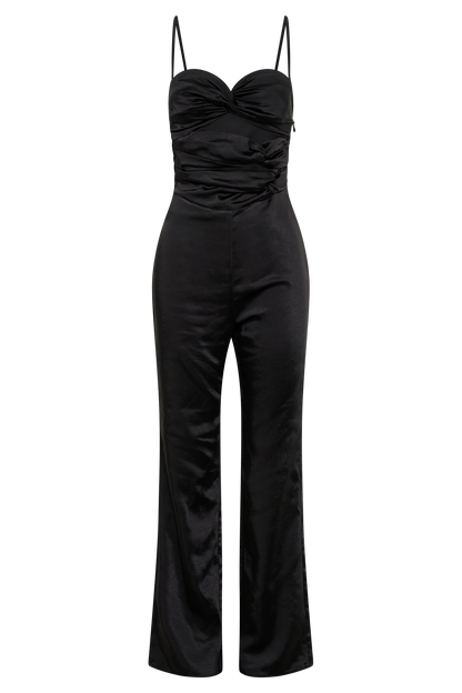 ROF Elina Twist Saten Tulum - Siyah