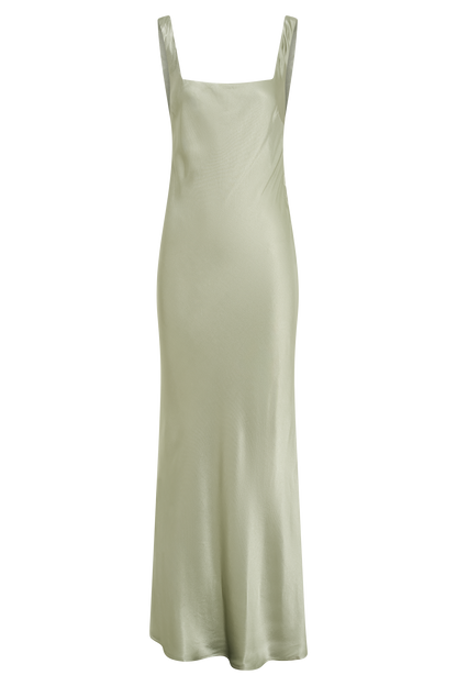 ROF Ensley Saten Maxi Elbise - Adaçayı