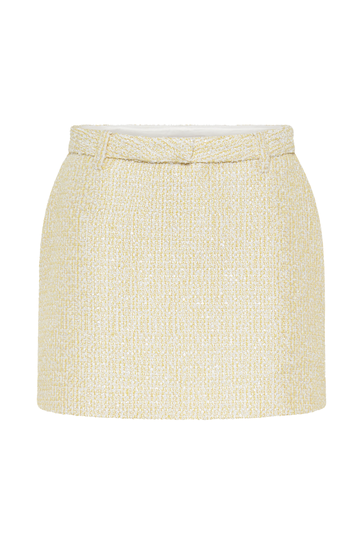 ROF Mercer Tüvit Mini Etek - Limon