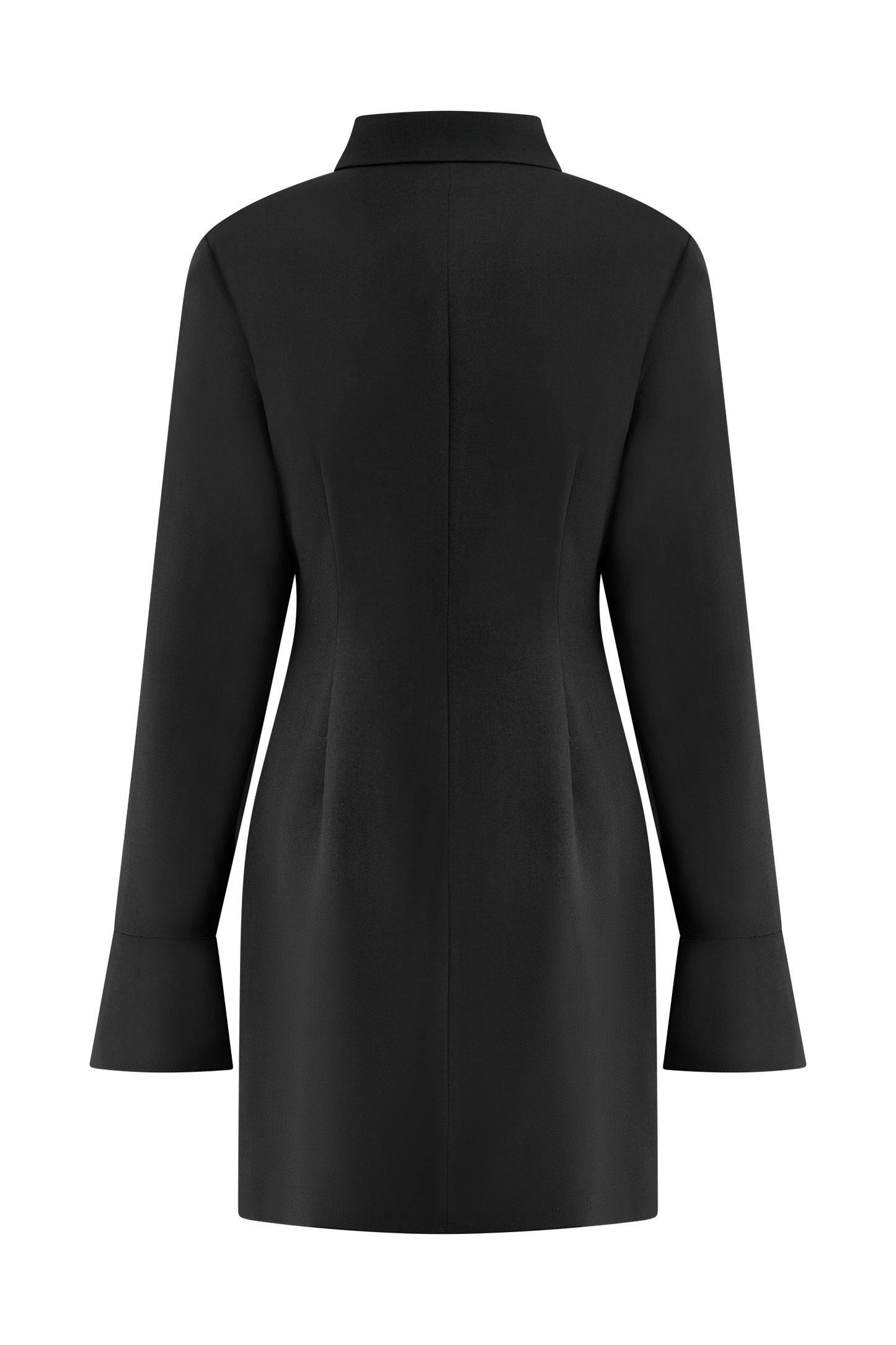 ROF Dorian Fitted Gömlek Mini Elbise - Siyah