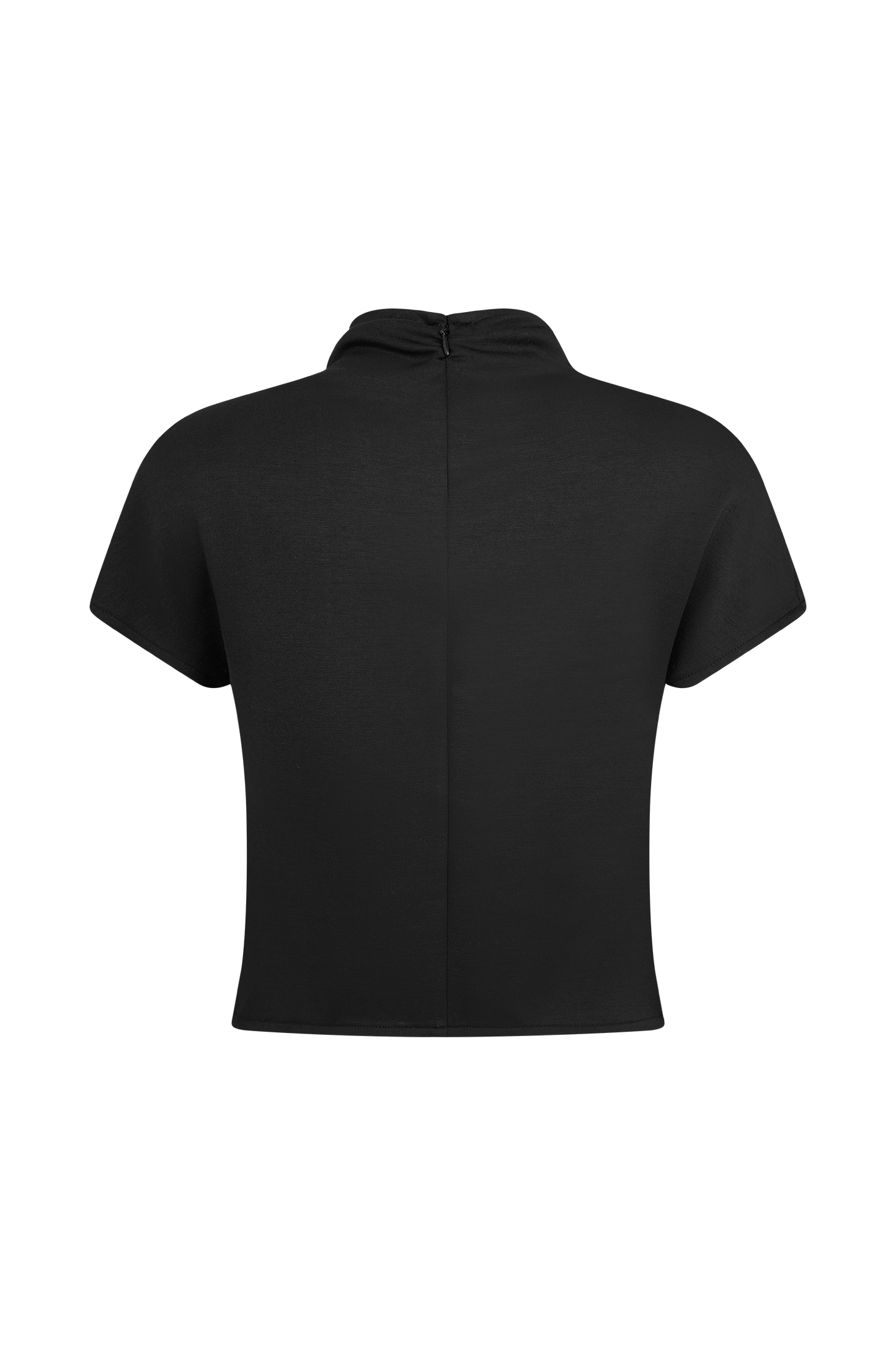 ROF Eris Yüksek Yaka Scuba Jersey Üst - Siyah