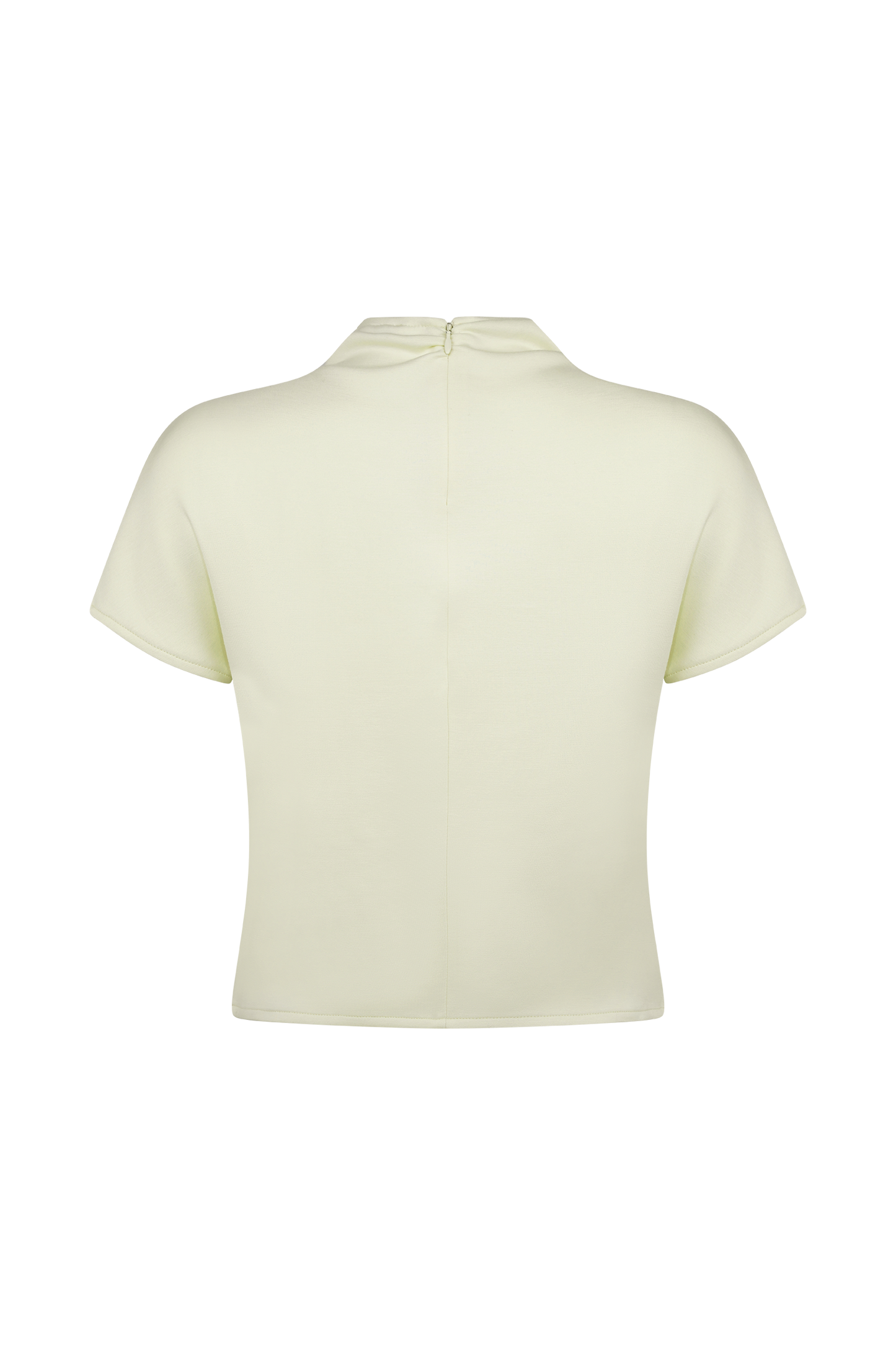 ROF Eris Yüksek Yaka Scuba Jersey Üst - Fildişi