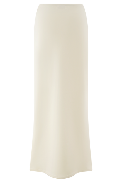 ROF Eris Scuba Jersey Maxi Etek - Fildişi