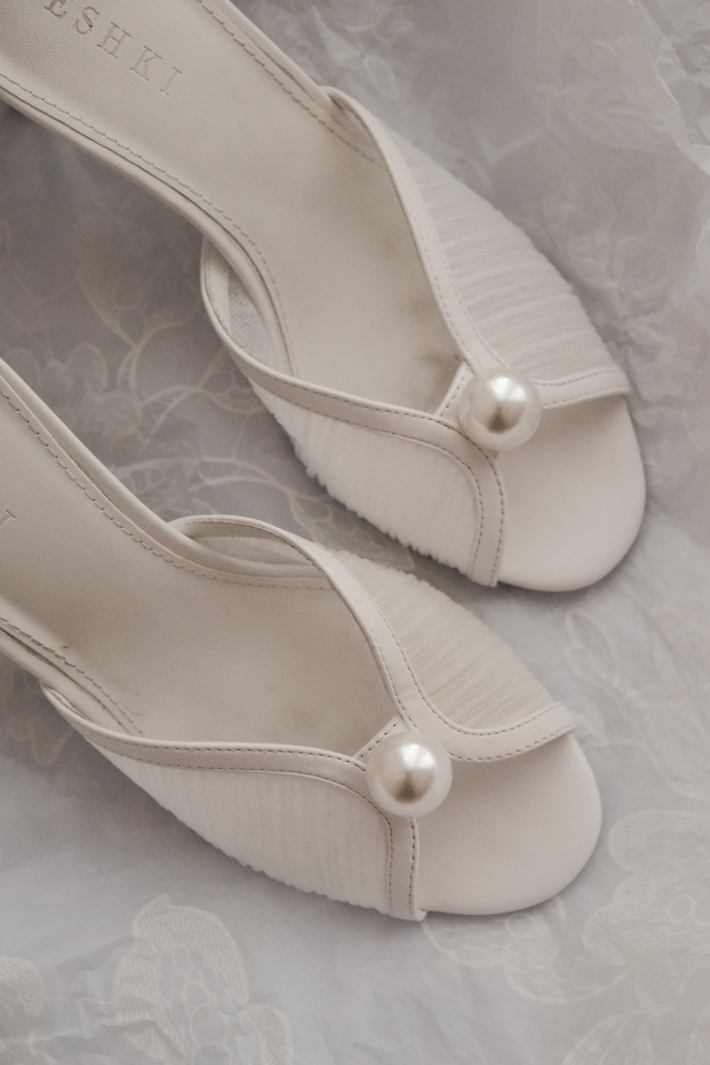 ROF Reena Pearl Mesh Katır - Fildişi