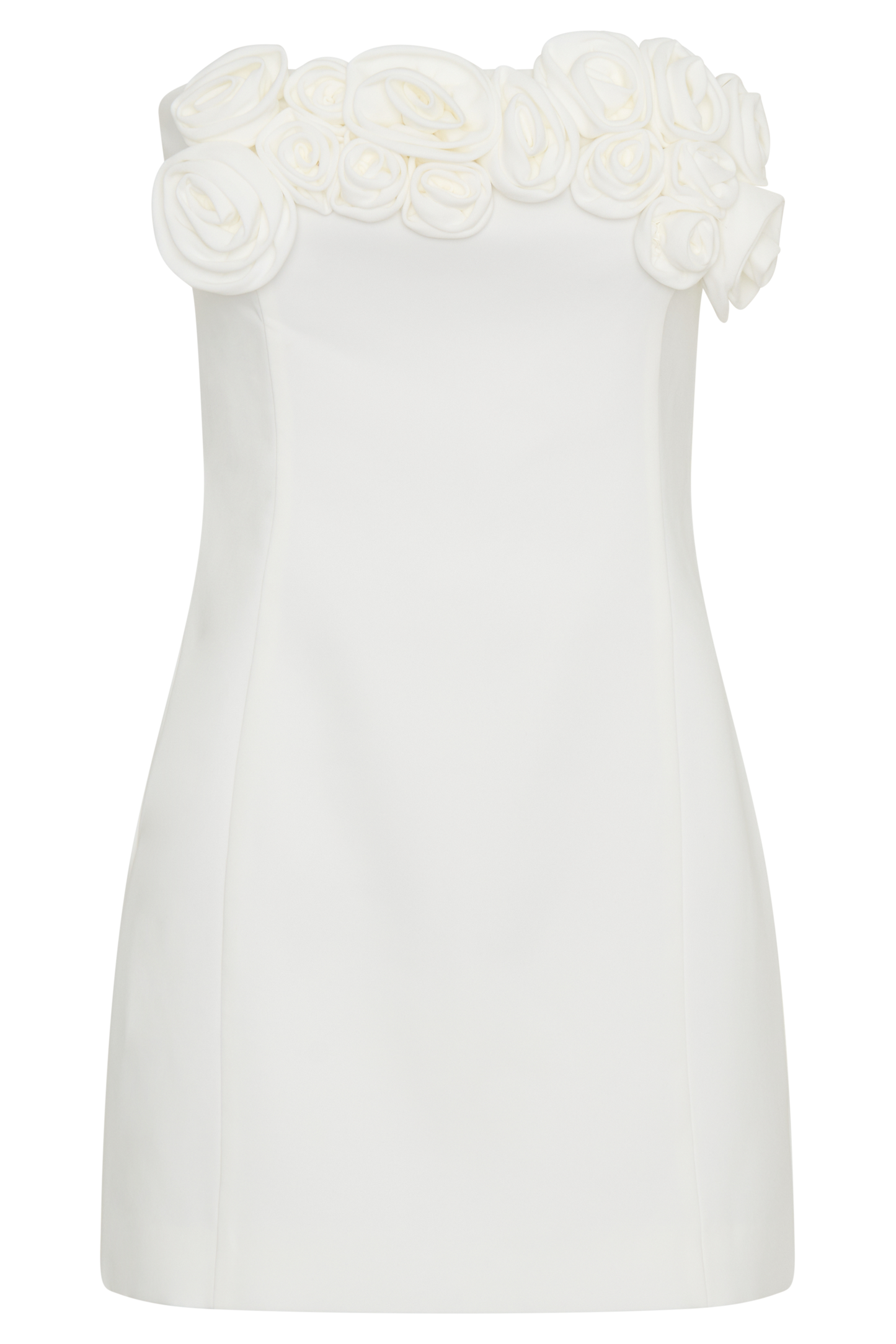 ROF Brooks Rose Mini Elbise - Beyaz