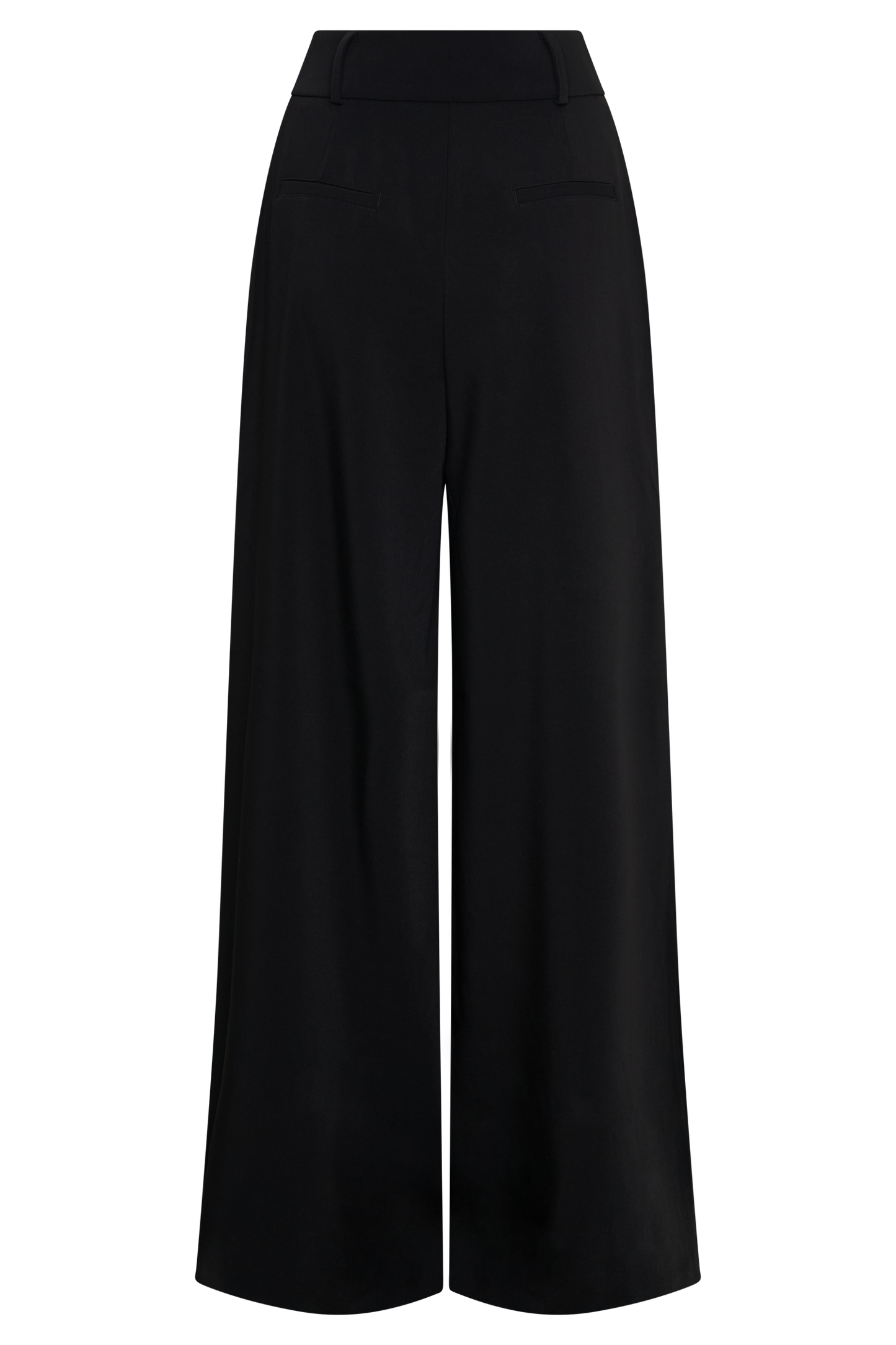 ROF Jacqueline Piliseli Geniş Paça Pantolon - Siyah