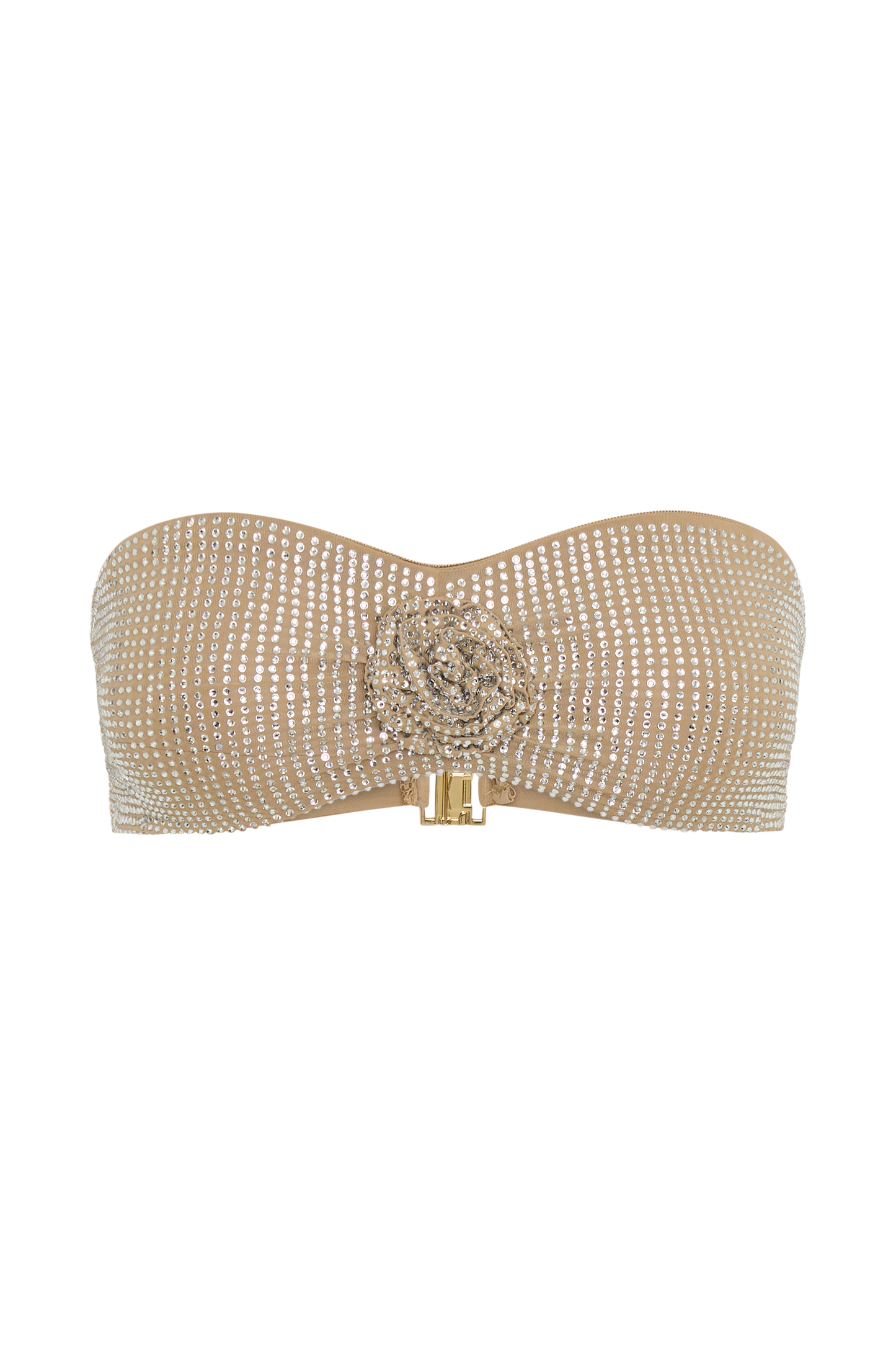 ROF Noreen Rose Diamante Bikini Üstü - Ten Rengi