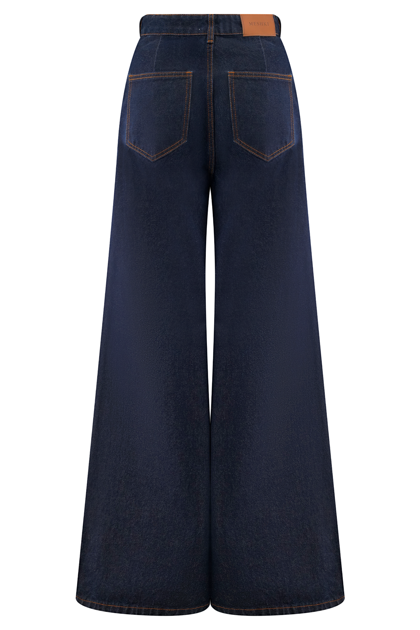 ROF Jen Geniş Paça Flare Denim Jeans - İndigo Mavi
