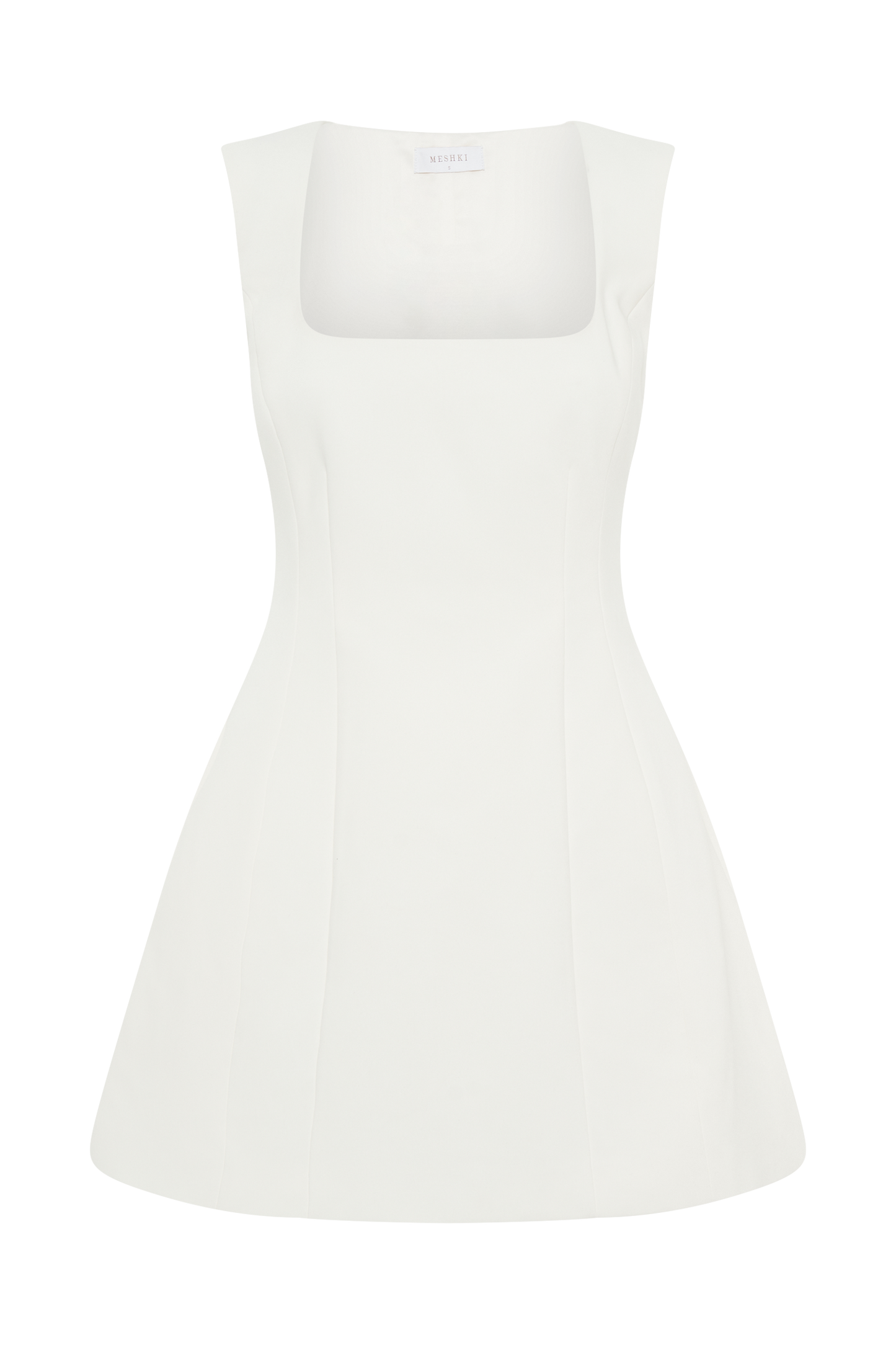 ROF Lysandre Krep Mini Elbise - Fildişi
