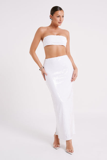 ROF Emerie Straplez Payet Bandeau - Beyaz