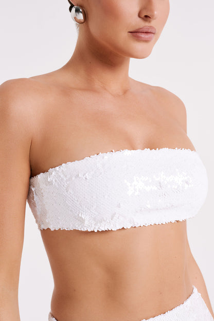 ROF Emerie Straplez Payet Bandeau - Beyaz