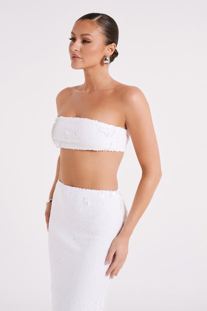 ROF Emerie Straplez Payet Bandeau - Beyaz