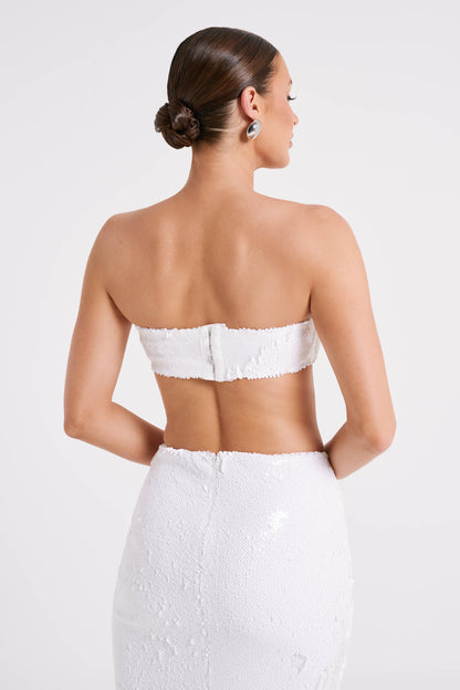 ROF Emerie Straplez Payet Bandeau - Beyaz