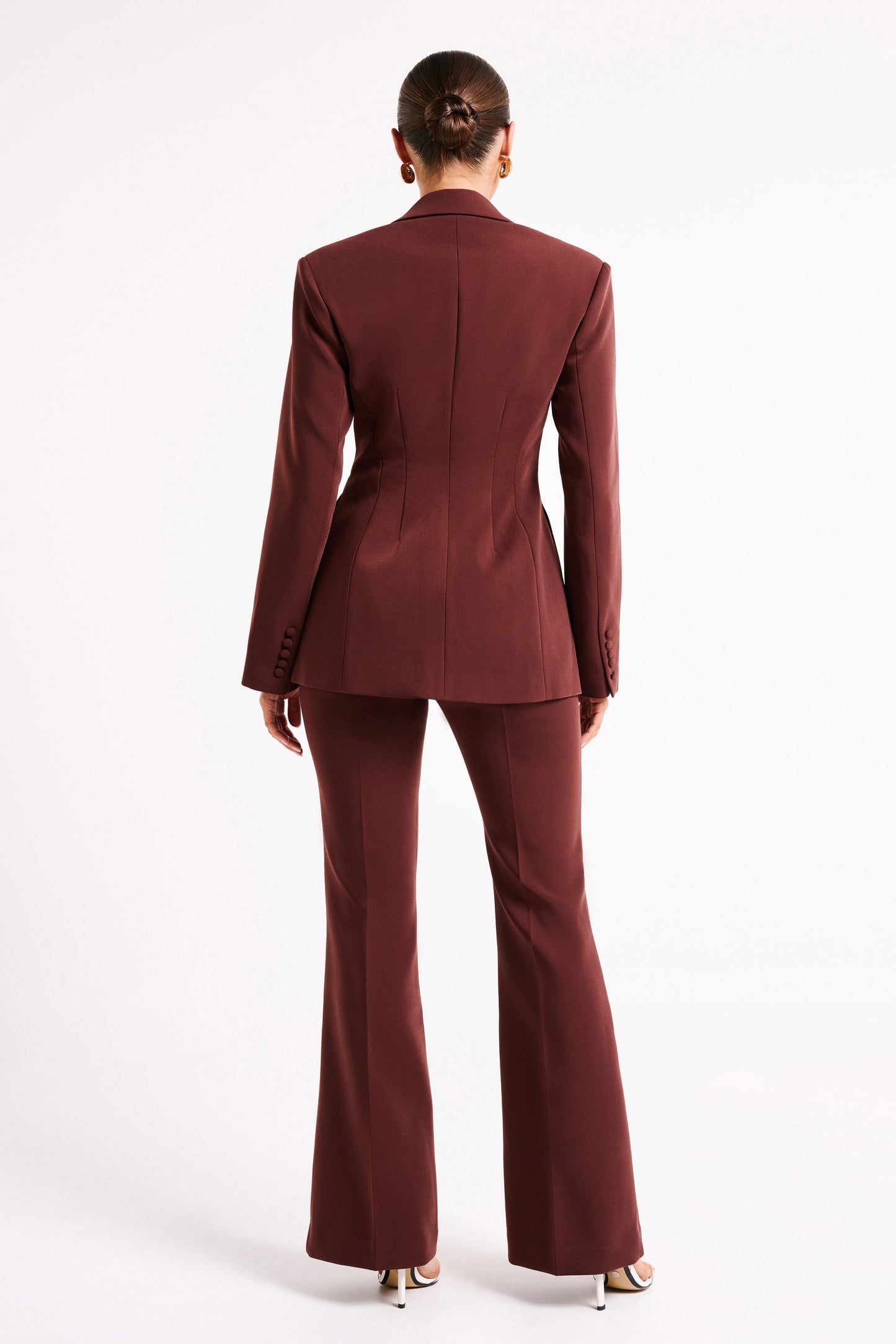 ROF Loretta Fit & Flare Özel Pantolon - Çikolata