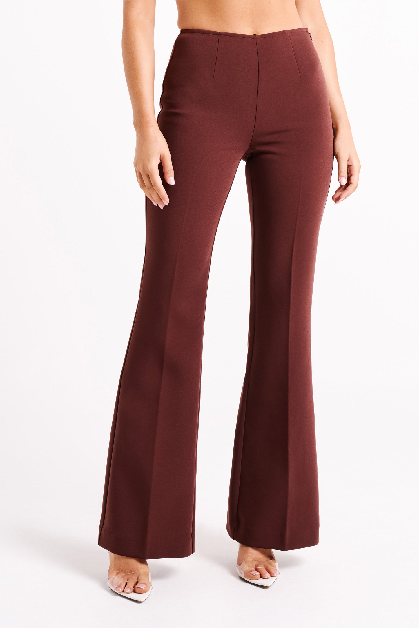 ROF Loretta Fit & Flare Özel Pantolon - Çikolata