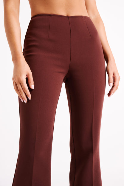 ROF Loretta Fit & Flare Özel Pantolon - Çikolata