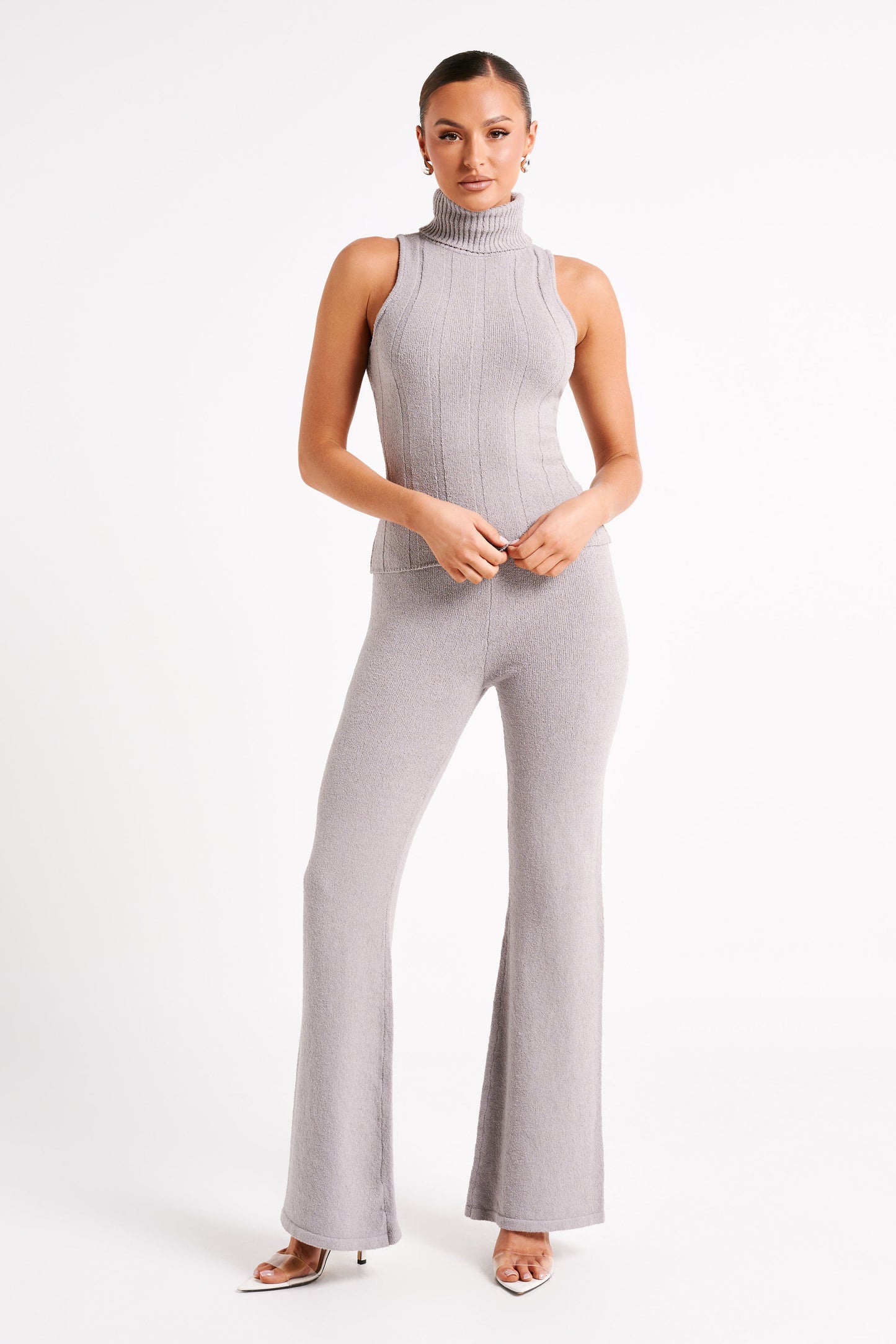 ROF Angelina Triko Pantolon - Gri Marle