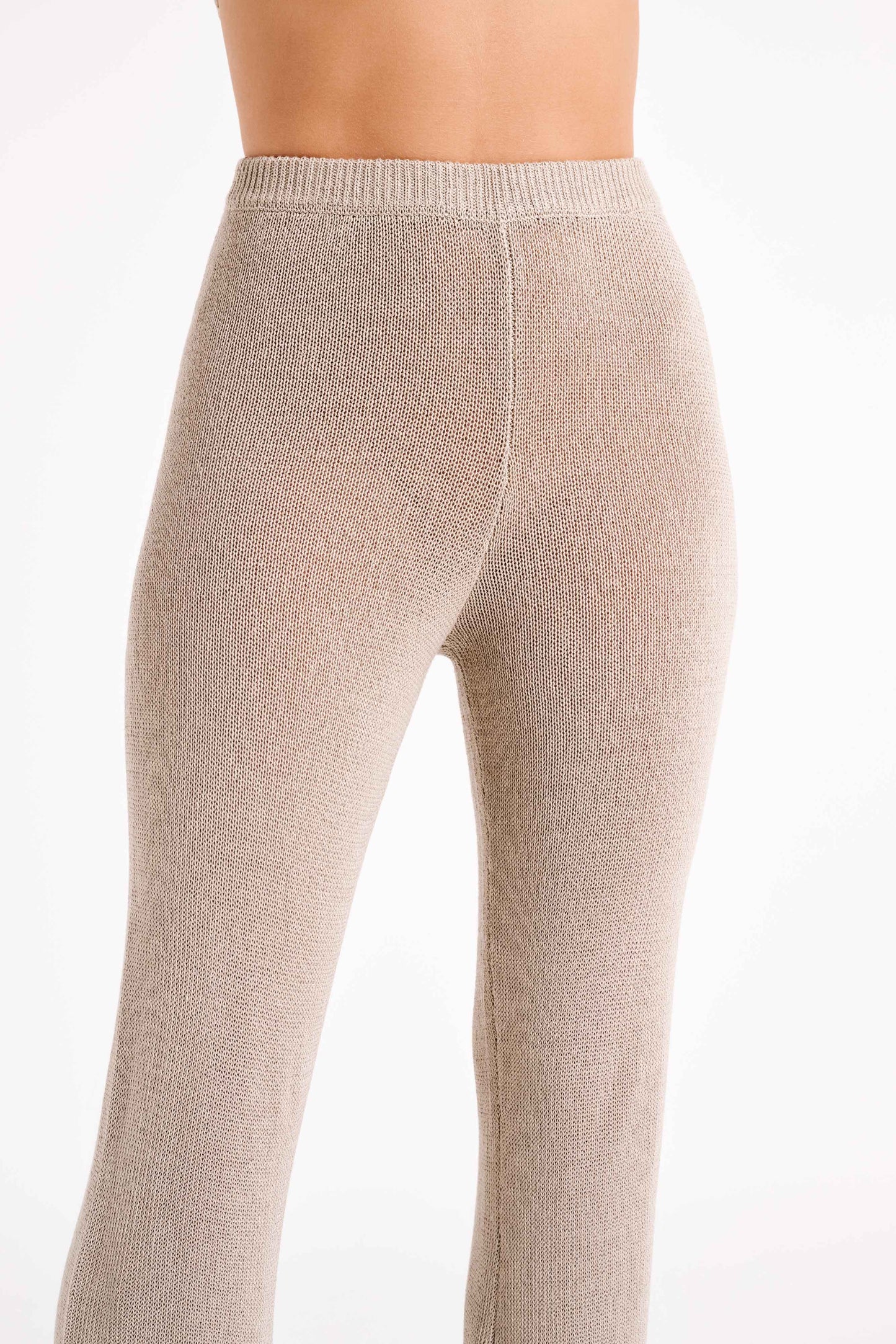 ROF Carlota Örgü Pantolon - Taupe