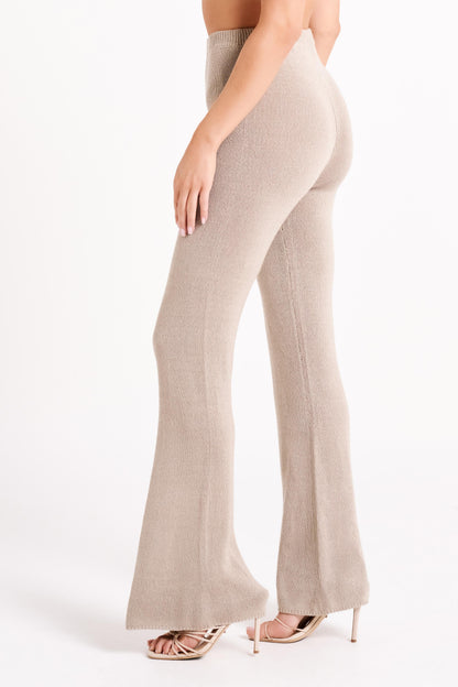 ROF Carlota Örgü Pantolon - Taupe