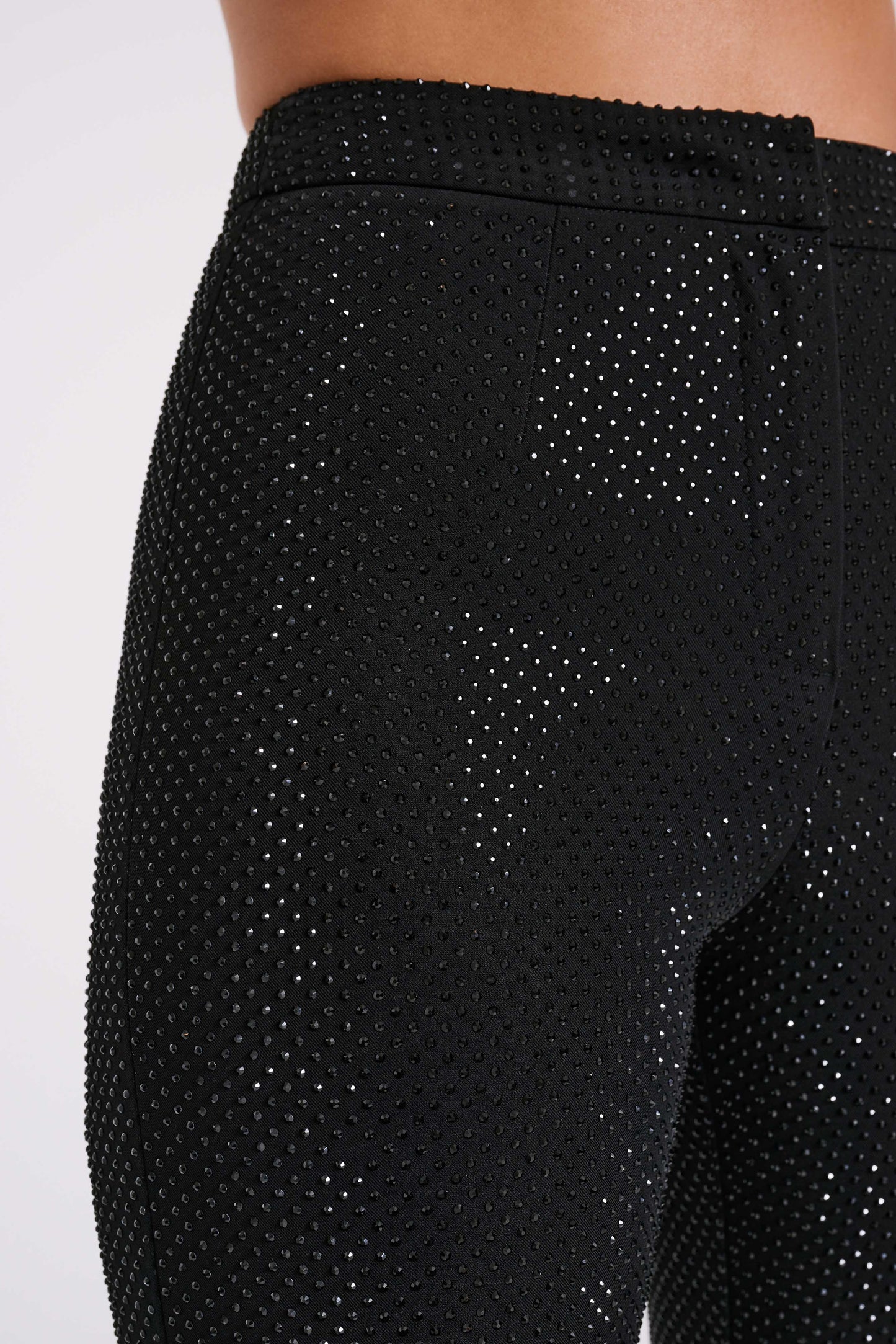 ROF Kaycee Düz Paça Diamante Pantolon - Siyah