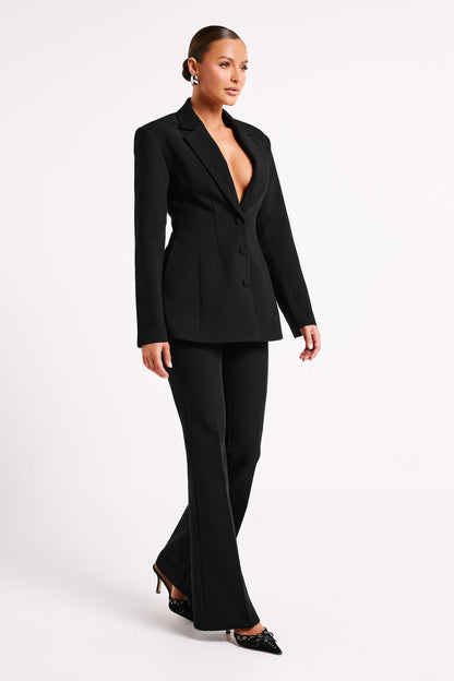 ROF Greer Kum Saati Takım Elbise Blazer - Siyah