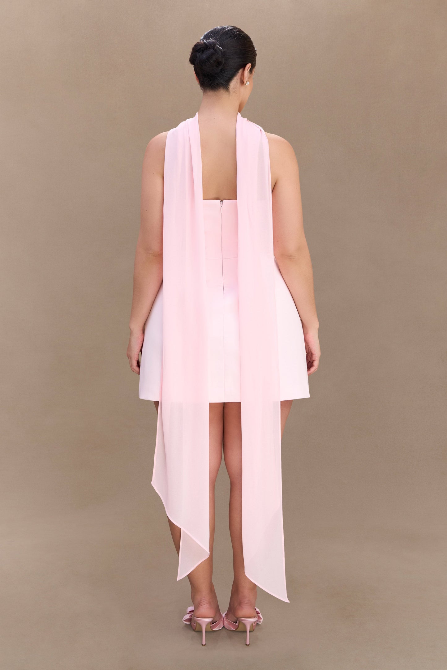 ROF Orellia Straplez Takım Elbise Mini Elbise - Soft Pembe