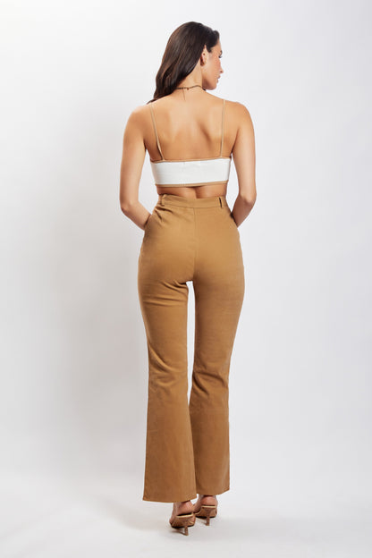ROF Cindy Flare Pantolon - Camel