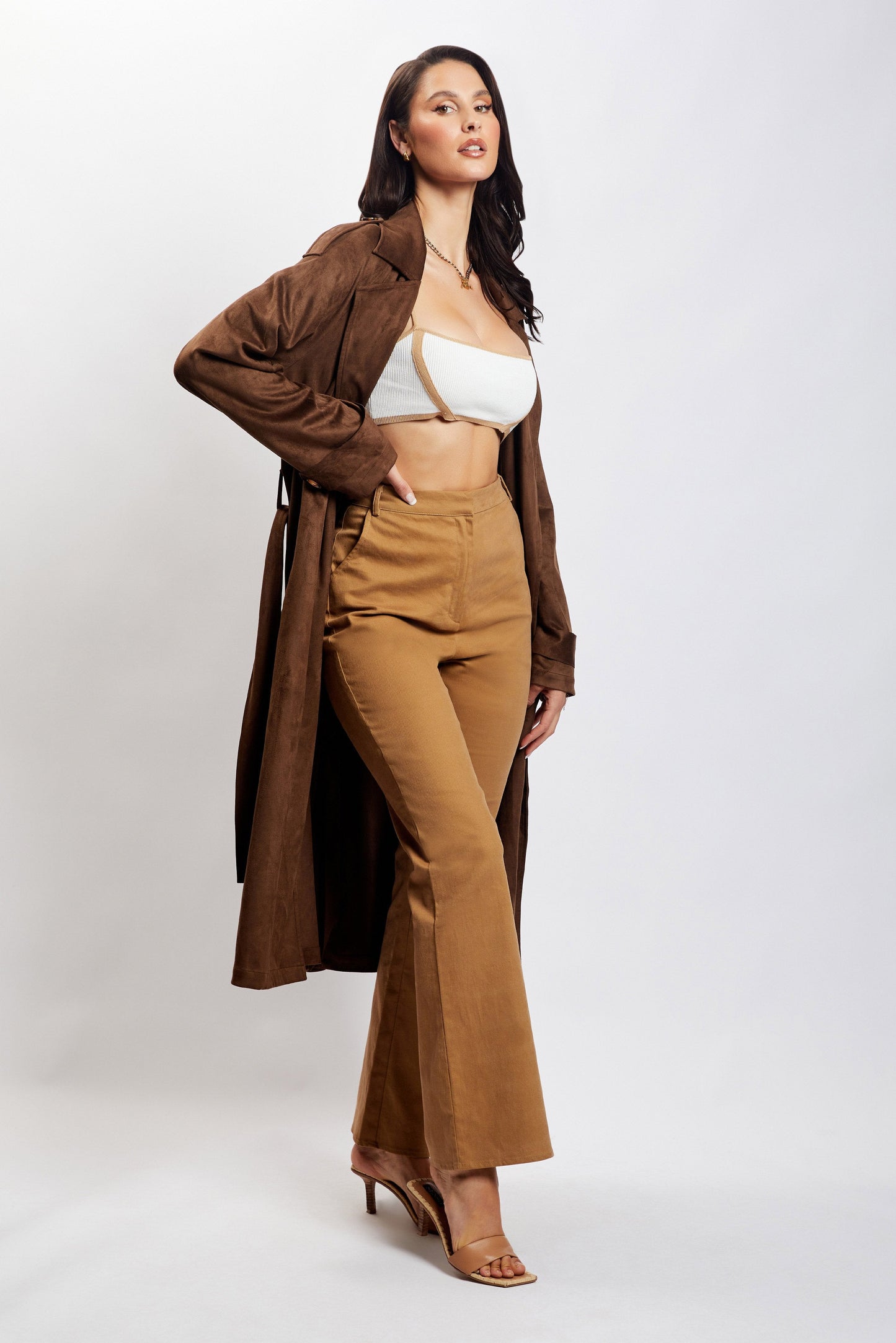 ROF Cindy Flare Pantolon - Camel