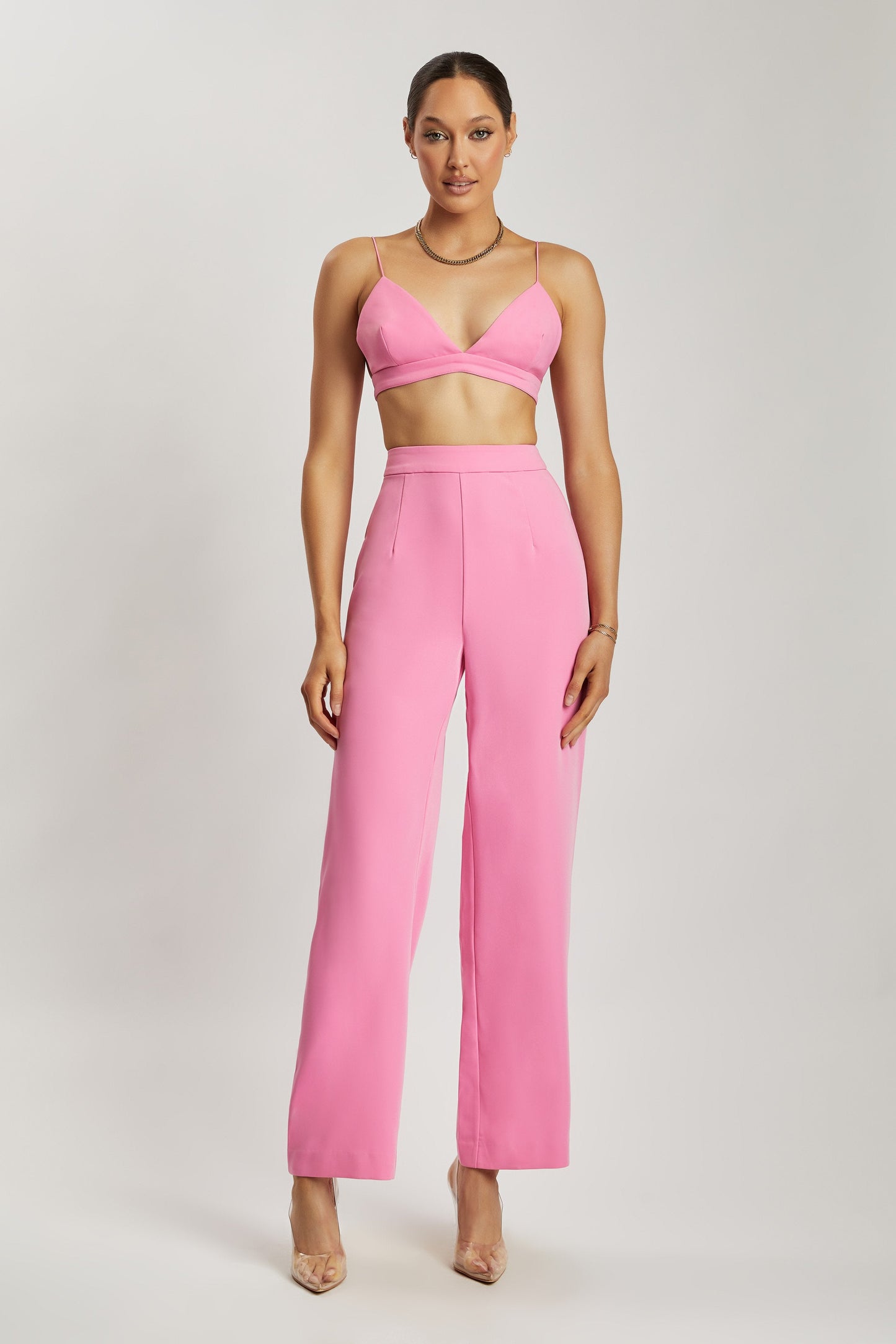 ROF Cynthia Üçgen Bralet - Pembe