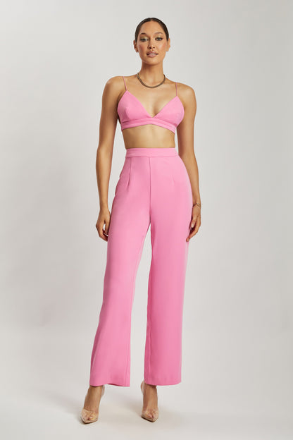 ROF Cynthia Üçgen Bralet - Pembe