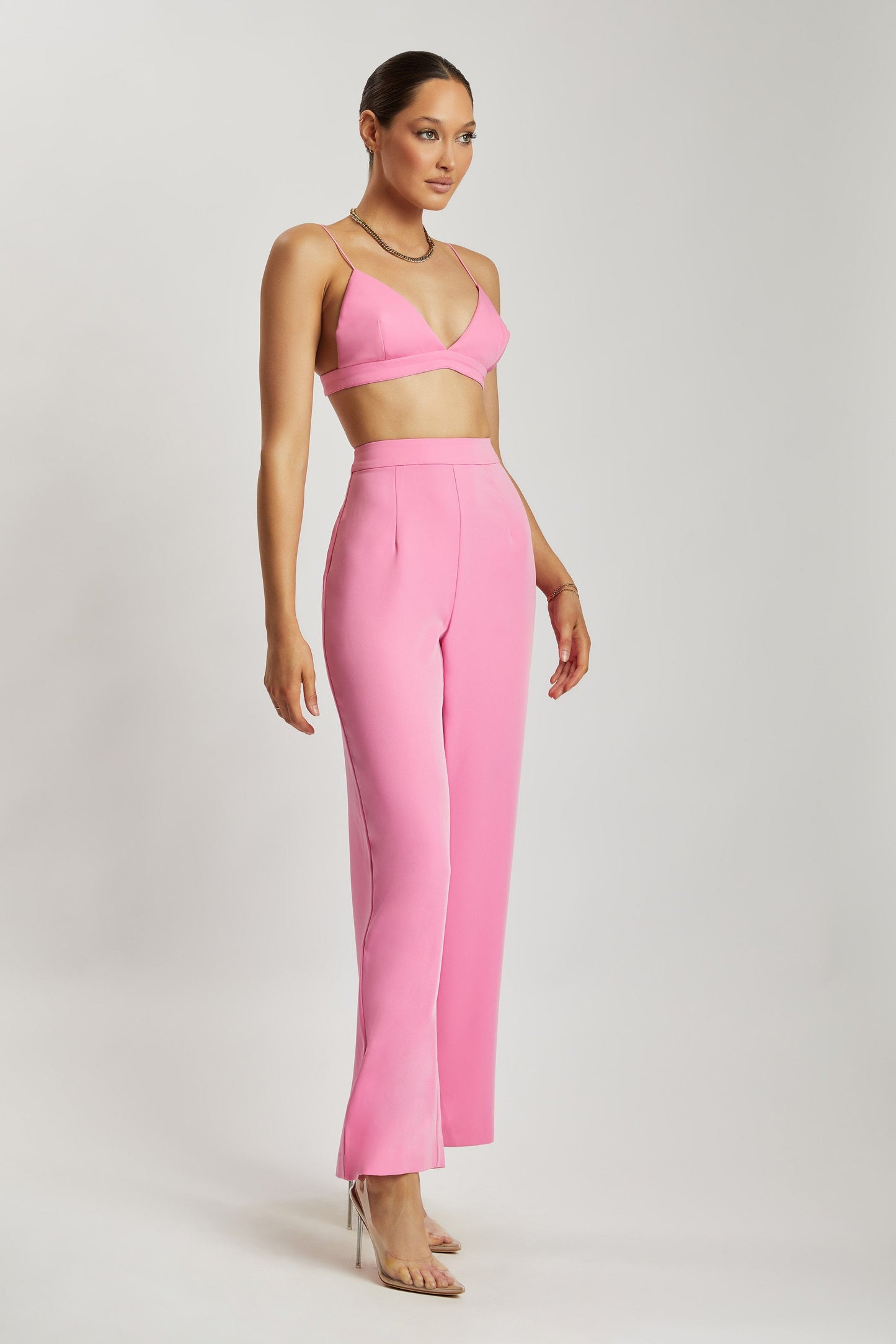ROF Cynthia Üçgen Bralet - Pembe